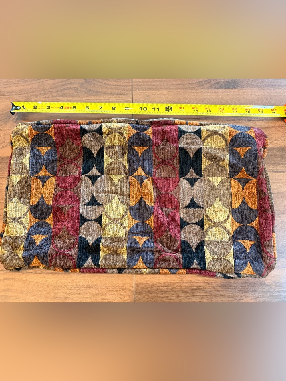 Blazing Needles Multicolor Geometric Accent Pillow Cover-Red, Brown, Yellow